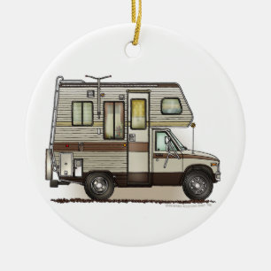 ClassC Camper RV Magnets Ceramic Ornament