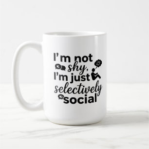 Classic 15 oz Mug Selectively Shy