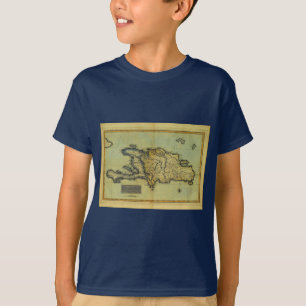 Classic 1823 Antiquarian Map of Hispaniola & Haiti T-Shirt