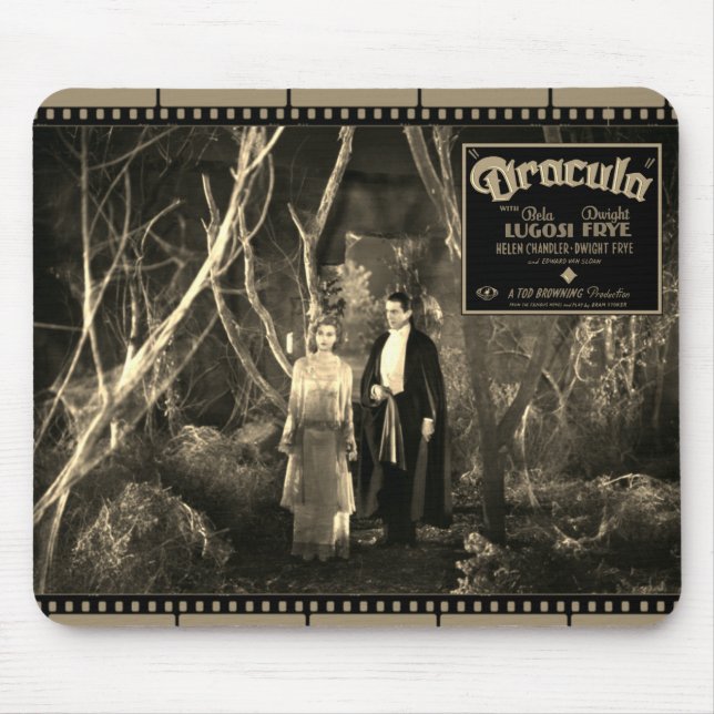 Classic '1931' Dracula Filmstrip Mousepad (Front)