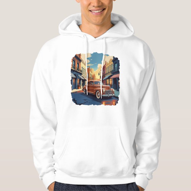 Classic 1940s Car Hoodie (Front)