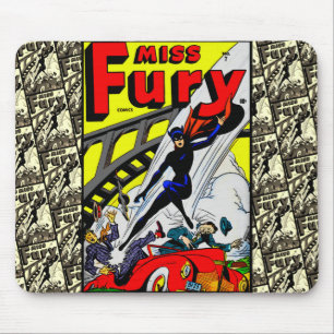 Classic 1940's Miss Fury Comics Mousepad