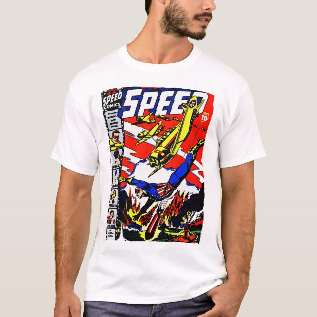 Classic 1940's SPEED Comics T-Shirt (Front)