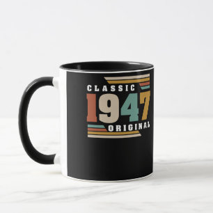 Classic 1947 Original 75th Birthday 75 Year Old Mug