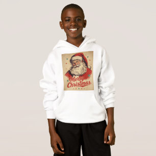 Classic 1950s Retro Santa Claus Merry Christmas Th