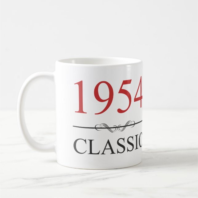 Classic 1954 70th Birthday Coffee Mug (Left)