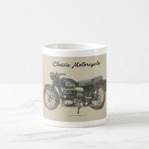 Classic 1960s Motorcycle print Coffee Mug