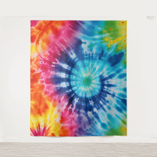 Classic 1960s Rainbow Tie Dye Style  Tapestry