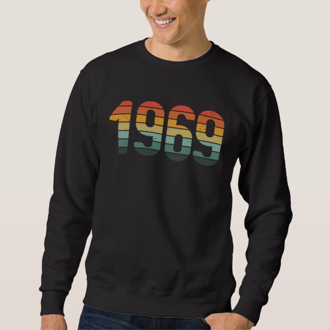 Classic 1969  BDay Vintage Sunset Sweatshirt (Front)