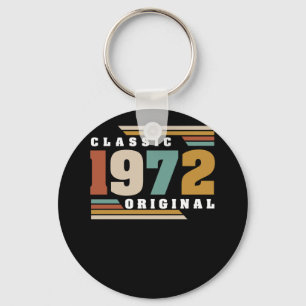 Classic 1972 Original 50th Birthday 50 Year Old Key Ring
