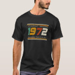 Classic 1972 Original Vintage T-Shirt<br><div class="desc">Classic 1972 Original Vintage is a great present for grandpa,  grandma,  dad,  mum,  husband,  wife,  uncle,  aunt,  sister,  brother on birthday,  Mothers Day,  Fathers Day,  Thanksgiving or another special occasions</div>