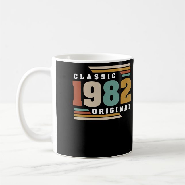 Classic 1982 Original 40th Birthday 40 Year Old Coffee Mug (Left)