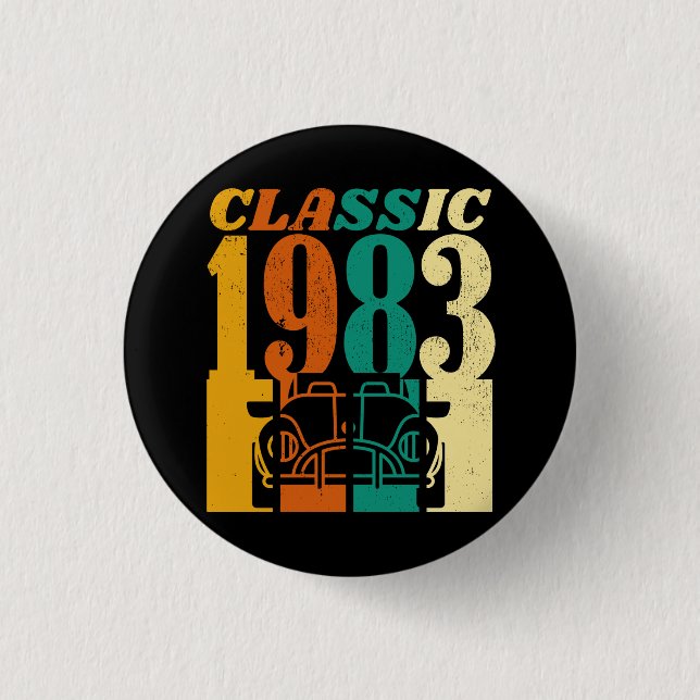 Classic 1983 42nd Birthday 3 Cm Round Badge (Front)