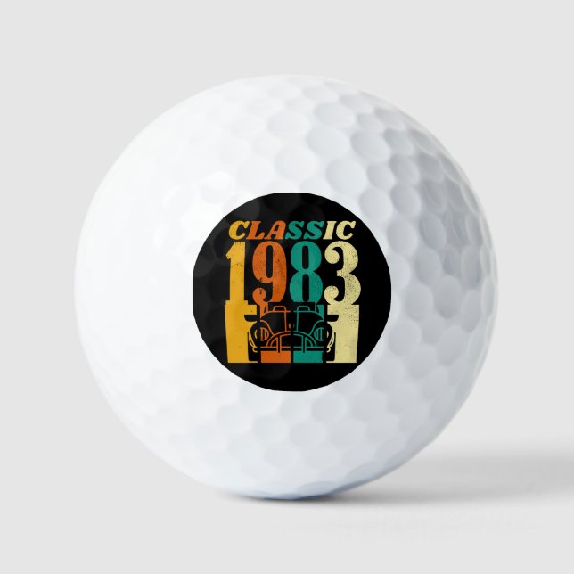 Classic 1983 42nd Birthday Golf Balls (Front)