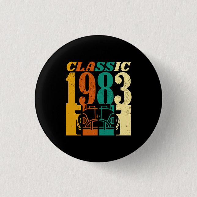 Classic 1983 43rd Birthday 3 Cm Round Badge (Front)