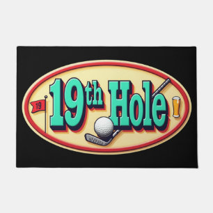 Classic 19th Hole Golf  Doormat
