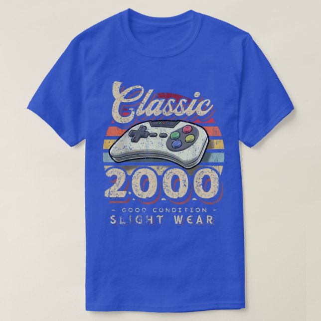 Classic 2000 22nd Birthday Retro Video Game Contro T-Shirt (Design Front)