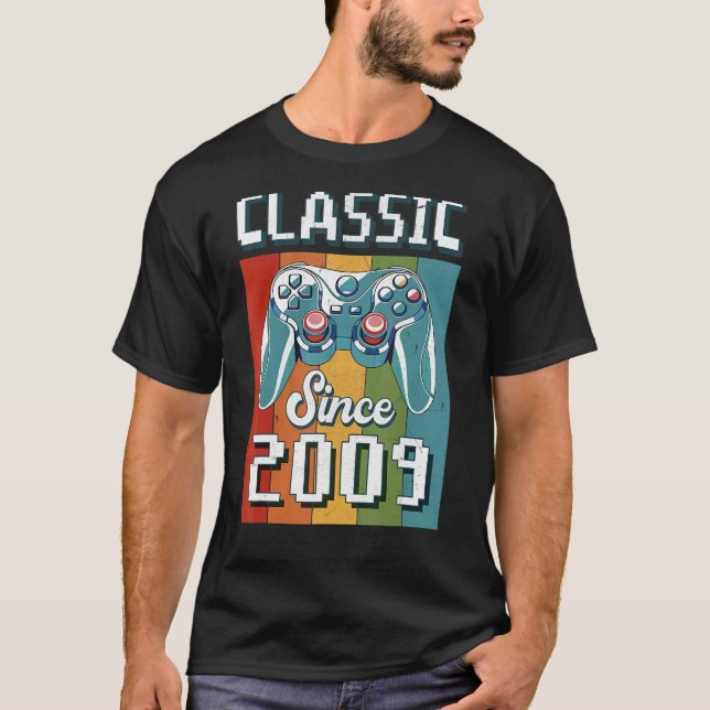 Classic 2009 13th Birthday Video Game Controller G T-Shirt (Front)