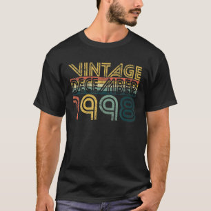 Classic 22Nd Birthday Gifts 22 Years Vintage Decem T-Shirt