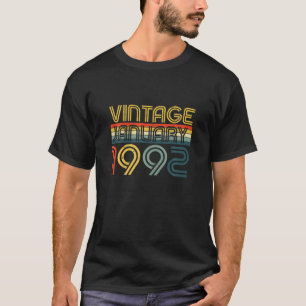 Classic 30Th Birthday 30 Years Old Vintage January T-Shirt