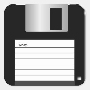 Classic 3.5" Floppy Disc Sticker