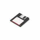Classic 3.5" Floppy Disk Notes Red Corner