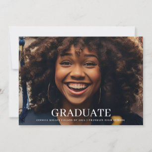 Classic 4 Photo Typography Graduate Announcement