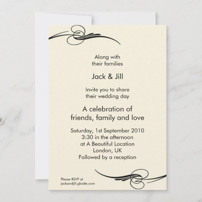 Classic 5x7 invitation (Front)
