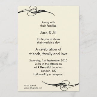 Classic 5x7 invitation