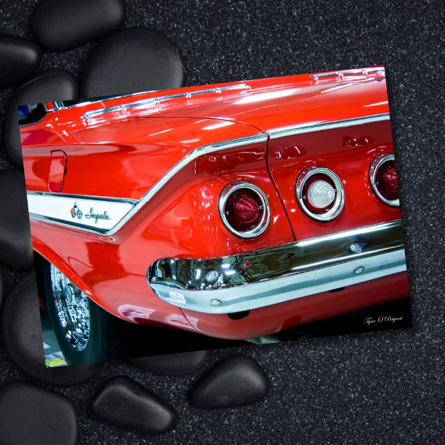 Classic 61 Chevy Impala Car Photography Card (Creator Uploaded)
