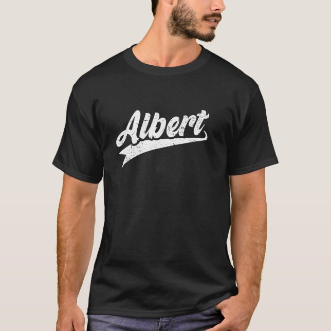 Classic 70s Retro Name Albert T-Shirt (Front)