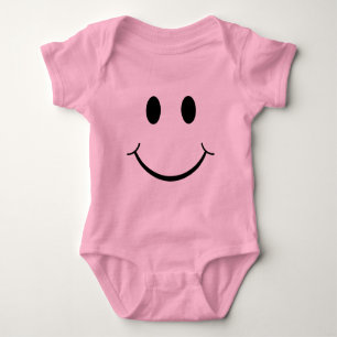 Classic 70's Yellow Happy Face Baby Bodysuit