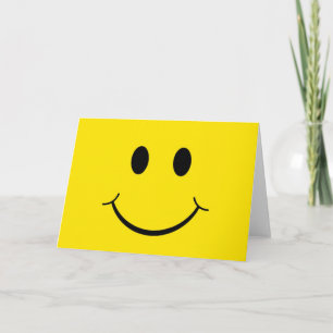 Classic 70's Yellow Happy Face Card
