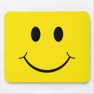 Classic 70's Yellow Happy Face Mouse Pad