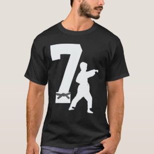 Classic 7th Birthday Karate Taekwondo 7 Years Old  T-Shirt