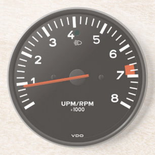 Classic 911 rev counter (old air-cooled car) coaster
