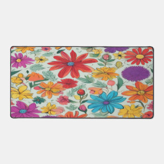 Classic Abstract Floral - Desk Mat