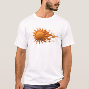 Classic ABSTRACT SUN Art Composition T-Shirt