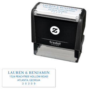 Classic Address Label Design Self-inking Stamp