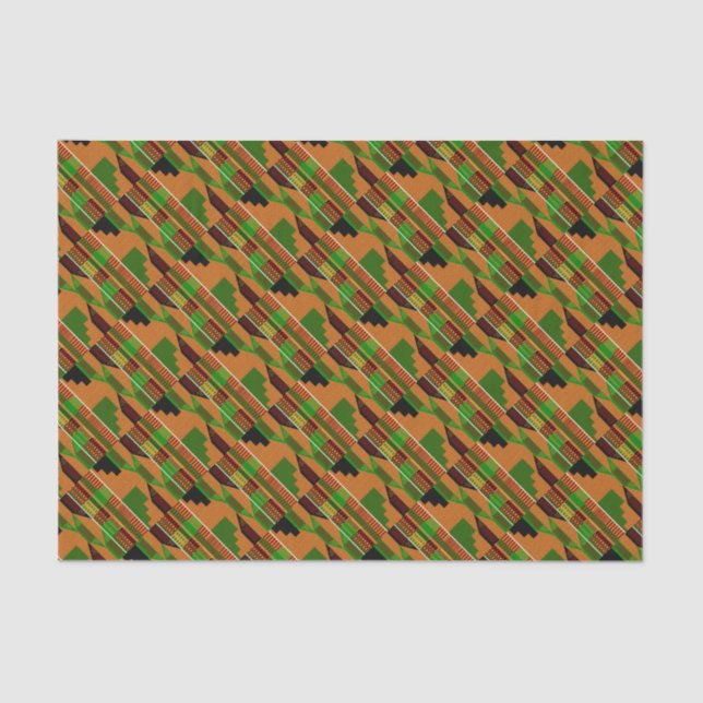 Classic African Kente K01 Angle Tissue Paper (Front)