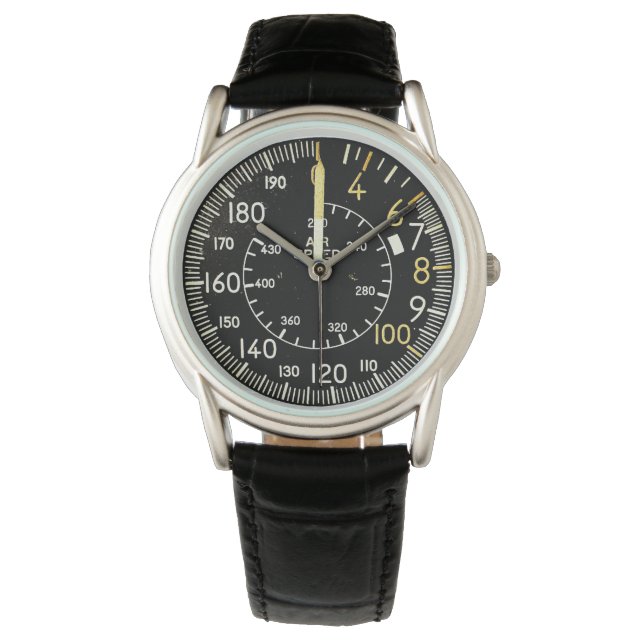 Classic Aircraft Air Speed Indicator Watch (Front)