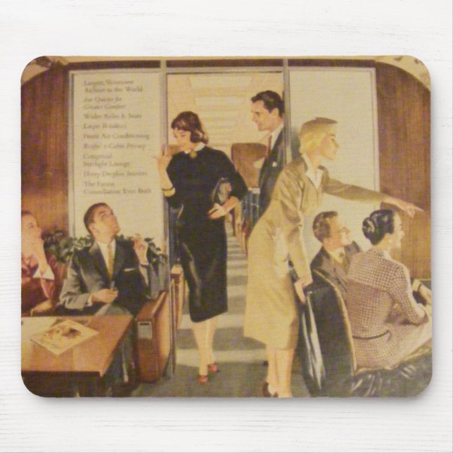 "Classic Airline Travel" Mouse Pad (Front)