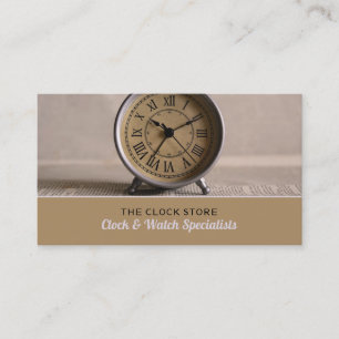 Classic Alarm Clock, Horologist Business Card