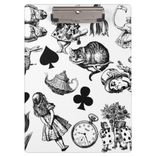 Classic Alice adventures in wonderland characters Clipboard