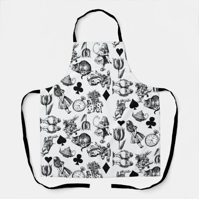  Classic Alice in Wonderland Characters: Original  Apron (Front)
