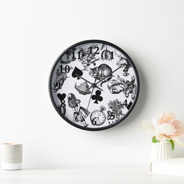  Classic Alice in Wonderland Characters: Original  Clock (Home)