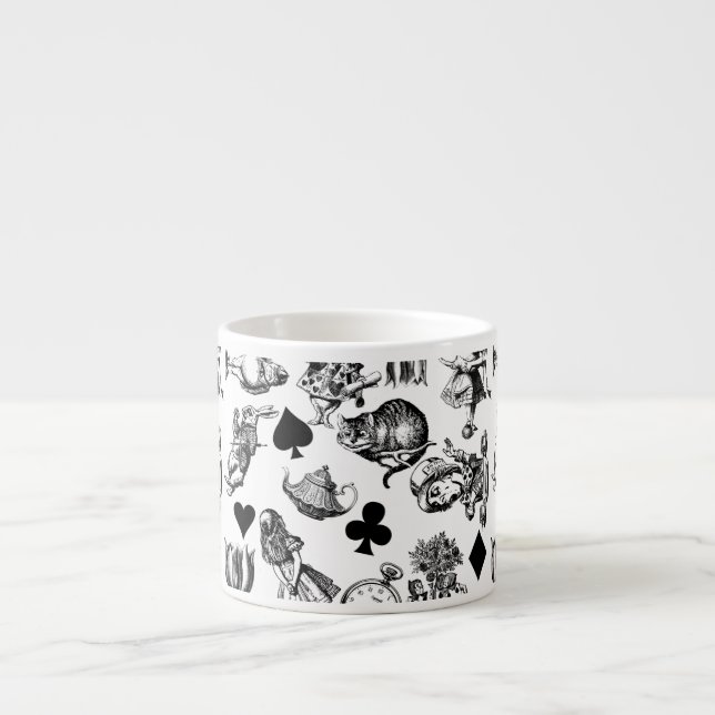  Classic Alice in Wonderland Characters: Original  Espresso Cup (Front)