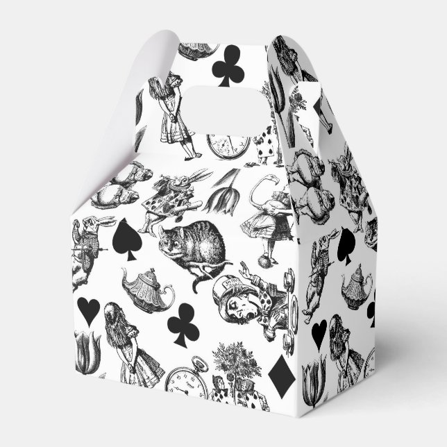  Classic Alice in Wonderland Characters: Original  Favour Box (Front Side)