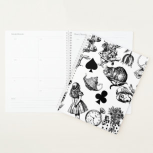 Classic Alice in Wonderland Characters: Original Planner