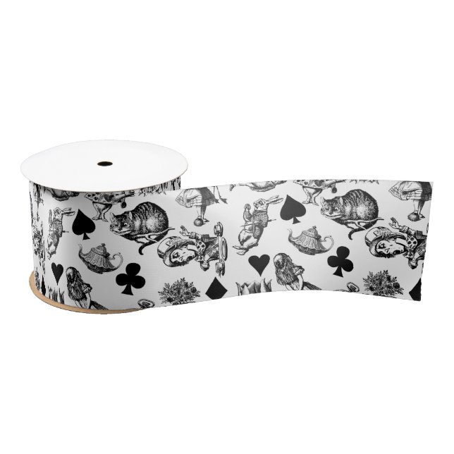  Classic Alice in Wonderland Characters: Original  Satin Ribbon (Spool)